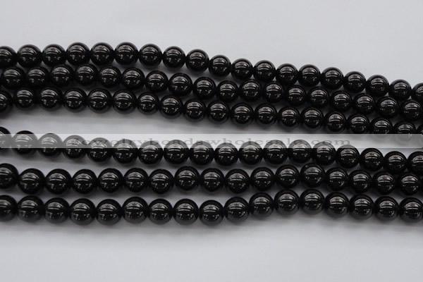 CBS501 15.5 inches 8mm round A grade black spinel beads