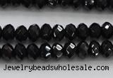 CBS513 15.5 inches 4*5mm faceted rondelle AA grade black spinel beads