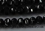 CBS529 15.5 inches 3*5mm lantern-shaped natural black spinel beads