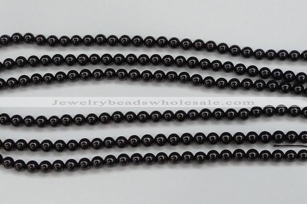 CBS551 15.5 inches 6mm round AA grade black spinel beads