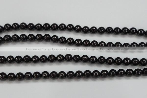 CBS552 15.5 inches 8mm round AA grade black spinel beads