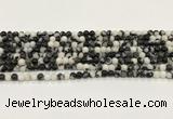 CBW170 15.5 inches 4mm round black & white jasper gemstone beads wholesale