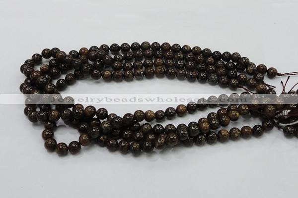 CBZ101 15.5 inches 6mm round bronzite gemstone beads