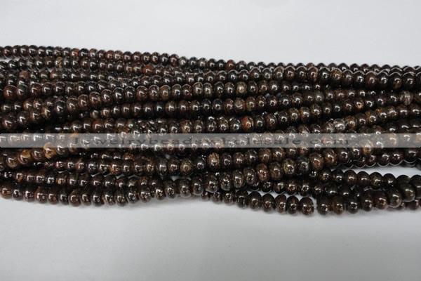 CBZ201 15.5 inches 3*6mm rondelle bronzite gemstone beads