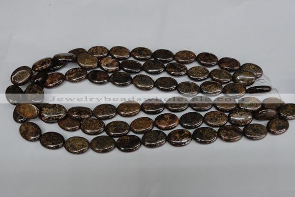 CBZ219 15.5 inches 13*18mm oval bronzite gemstone beads