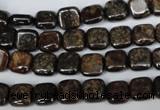 CBZ224 15.5 inches 8*8mm square bronzite gemstone beads