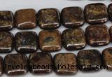 CBZ226 15.5 inches 12*12mm square bronzite gemstone beads