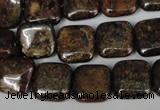 CBZ227 15.5 inches 14*14mm square bronzite gemstone beads