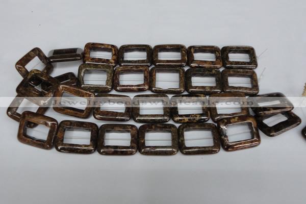 CBZ250 15.5 inches 25*30mm rectangle bronzite gemstone beads