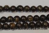 CBZ252 15.5 inches 3mm round bronzite gemstone beads wholesale