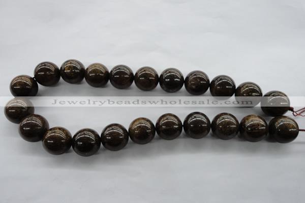 CBZ301 15.5 inches 18mm round bronzite gemstone beads wholesale