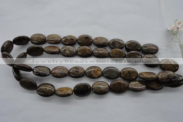 CBZ306 15.5 inches 15*20mm oval bronzite gemstone beads wholesale