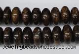 CBZ402 15.5 inches 6*12mm rondelle bronzite gemstone beads