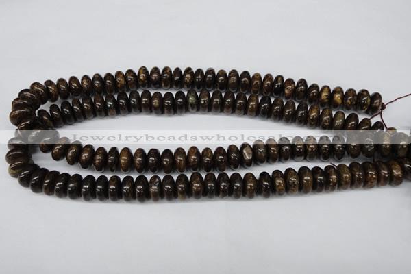 CBZ402 15.5 inches 6*12mm rondelle bronzite gemstone beads