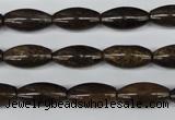 CBZ405 15.5 inches 8*16mm rice bronzite gemstone beads