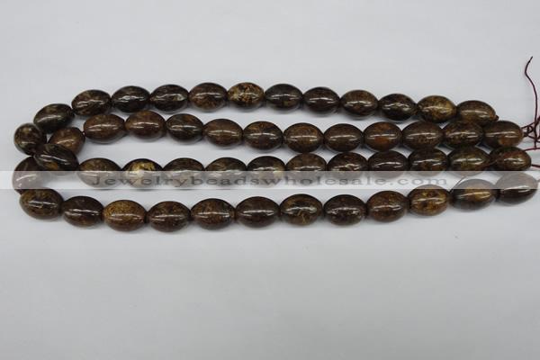 CBZ407 15.5 inches 10*14mm rice bronzite gemstone beads