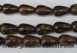 CBZ411 15.5 inches 8*12mm teardrop bronzite gemstone beads