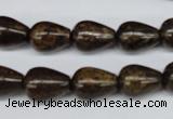 CBZ412 15.5 inches 10*14mm teardrop bronzite gemstone beads