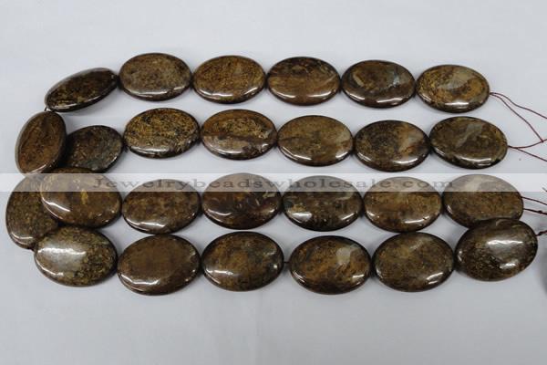 CBZ422 15.5 inches 22*30mm oval bronzite gemstone beads