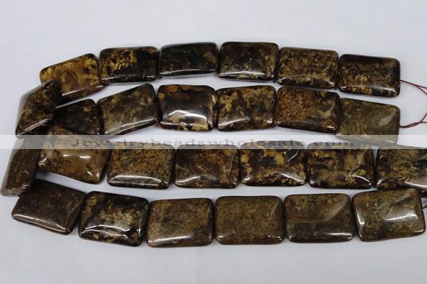 CBZ424 15.5 inches 22*30mm rectangle bronzite gemstone beads