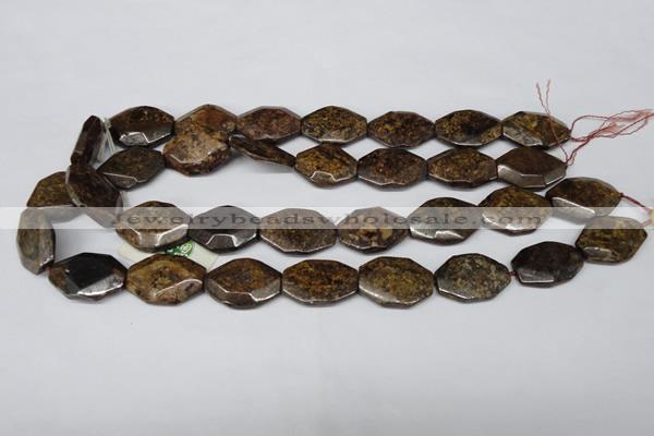 CBZ441 15.5 inches 20*25mm octagonal bronzite gemstone beads