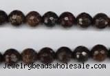 CBZ94 15.5 inches 8mm faceted round bronzite gemstone beads