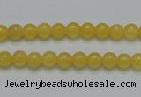 CCA03 15.5 inches 6mm round yellow calcite gemstone beads wholesale