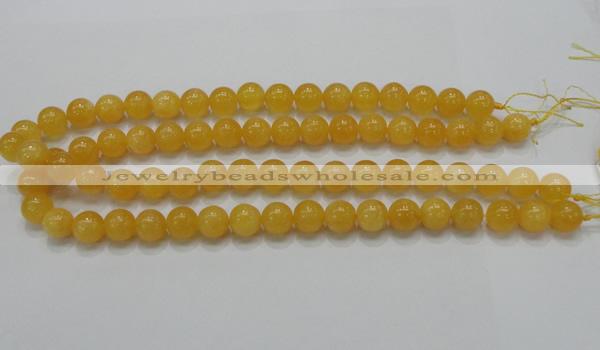 CCA06 15.5 inches 12mm round yellow calcite gemstone beads wholesale