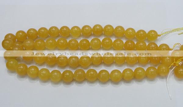 CCA07 15.5 inches 14mm round yellow calcite gemstone beads wholesale