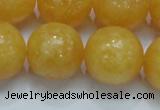 CCA08 15.5 inches 20mm round yellow calcite gemstone beads wholesale