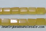 CCA10 15.5 inches 6*10mm cuboid yellow calcite gemstone beads