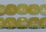 CCA12 15.5 inches 16*16mm square yellow calcite gemstone beads