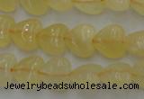 CCA22 15.5 inches 8*8mm heart calcite gemstone beads wholesale