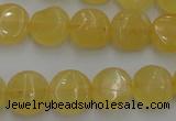 CCA28 15.5 inches 8mm flat round calcite gemstone beads wholesale