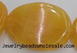 CCA30 15.5 inches 35*38mm – 40*42mm freeform calcite gemstone beads