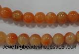 CCA302 15.5 inches 8mm round orange calcite gemstone beads wholesale