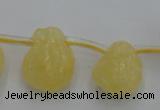 CCA33 Top-drilled 12*16mm nuggets calcite gemstone beads wholesale