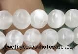 CCA361 15.5 inches 6mm round white calcite gemstone beads