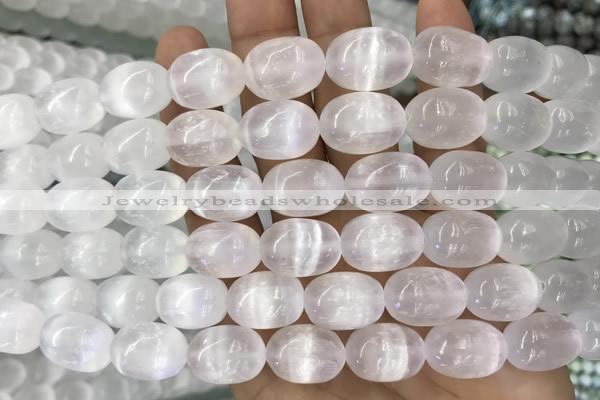 CCA371 15.5 inches 12*16mm rice white calcite gemstone beads