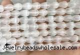 CCA377 15.5 inches 7*10mm teardrop white calcite gemstone beads