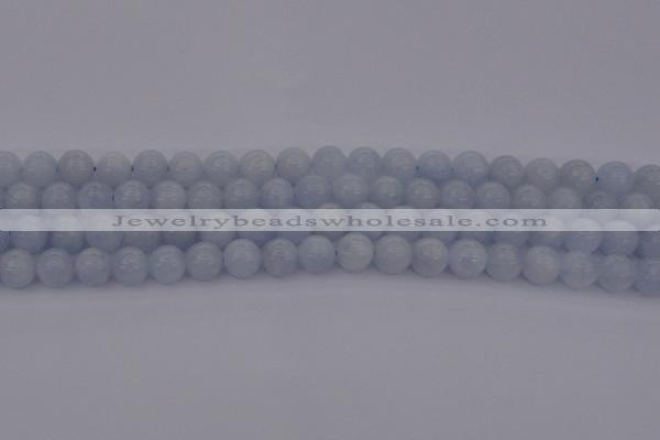 CCA406 15.5 inches 8mm round blue calcite gemstone beads