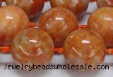 CCA457 15.5 inches 18mm round orange calcite gemstone beads