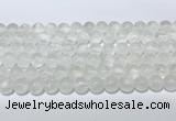 CCA511 15.5 inches 8mm round white calcite gemstone beads