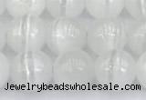 CCA528 15 inches 8mm round white calcite beads wholesale