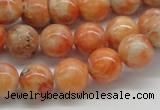 CCA53 15.5 inches 12mm round orange calcite gemstone beads wholesale