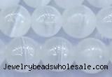 CCA530 15 inches 8mm round white calcite beads