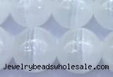 CCA531 15 inches 10mm round white calcite beads