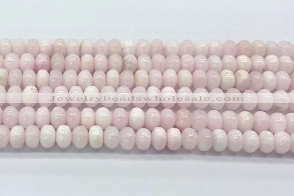 CCA535 15 inches 6*8mm rondelle pink calcite beads