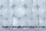 CCA541 15 inches 7mm round white calcite beads