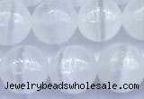 CCA542 15 inches 8mm round white calcite beads